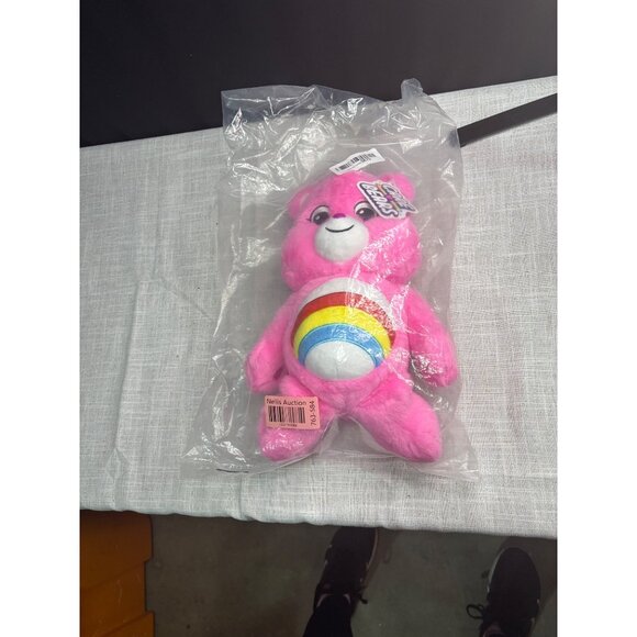 Cheer Bear Care Bears Plush Rainbow Belly Pink Stuffed Toy New In Bag 8 Inch Col - Picture 1 of 4